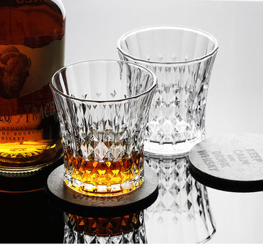 Elegant Japanese-style Crystal Whisky Glass
