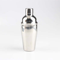 Stainless Steel Cocktail Shaker with Wooden Stand for Home Bar Party