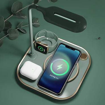 VersaGlow Charging Beacon: Three-in-one Wireless Magnetic Charger Lamp